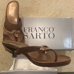 Franco Sarto | 7.5M | Chic Cafe Dress Sandle | Kitten Heel | Worn Once | In Box